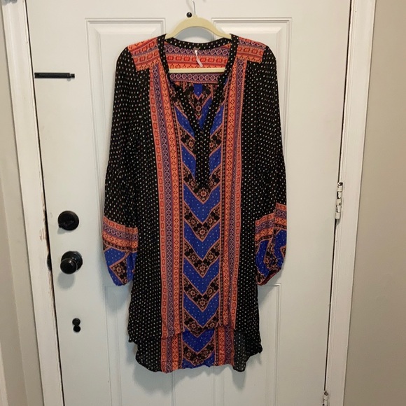 Colorful Free People Boho Dress size Large